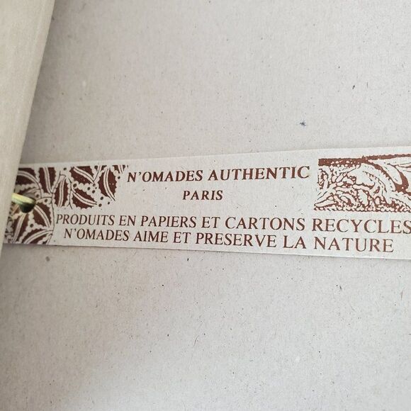 Vintage Handmade in Paris France Recycled Paper Scrapbook Photo Album Ribbon - Picture 4 of 12